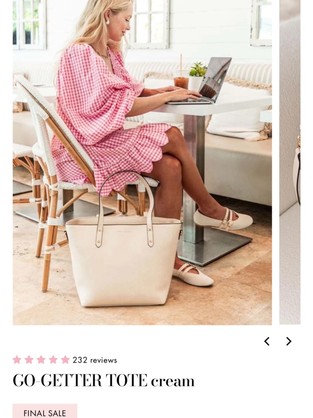 Poppy & Peonies Go-Getter Tote in Cream